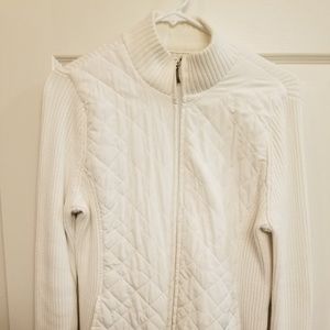 Off White Croft&Barrow Quilted Jacket